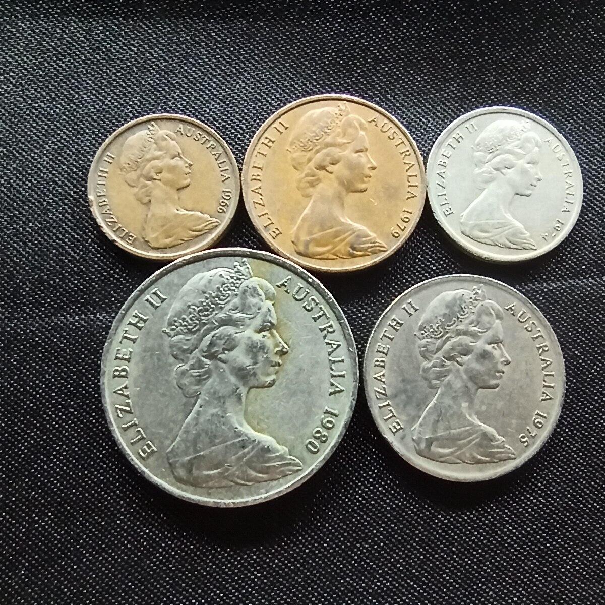 邮泉阁限时拍卖第十一场 各国硬币专场 澳大利亚5枚