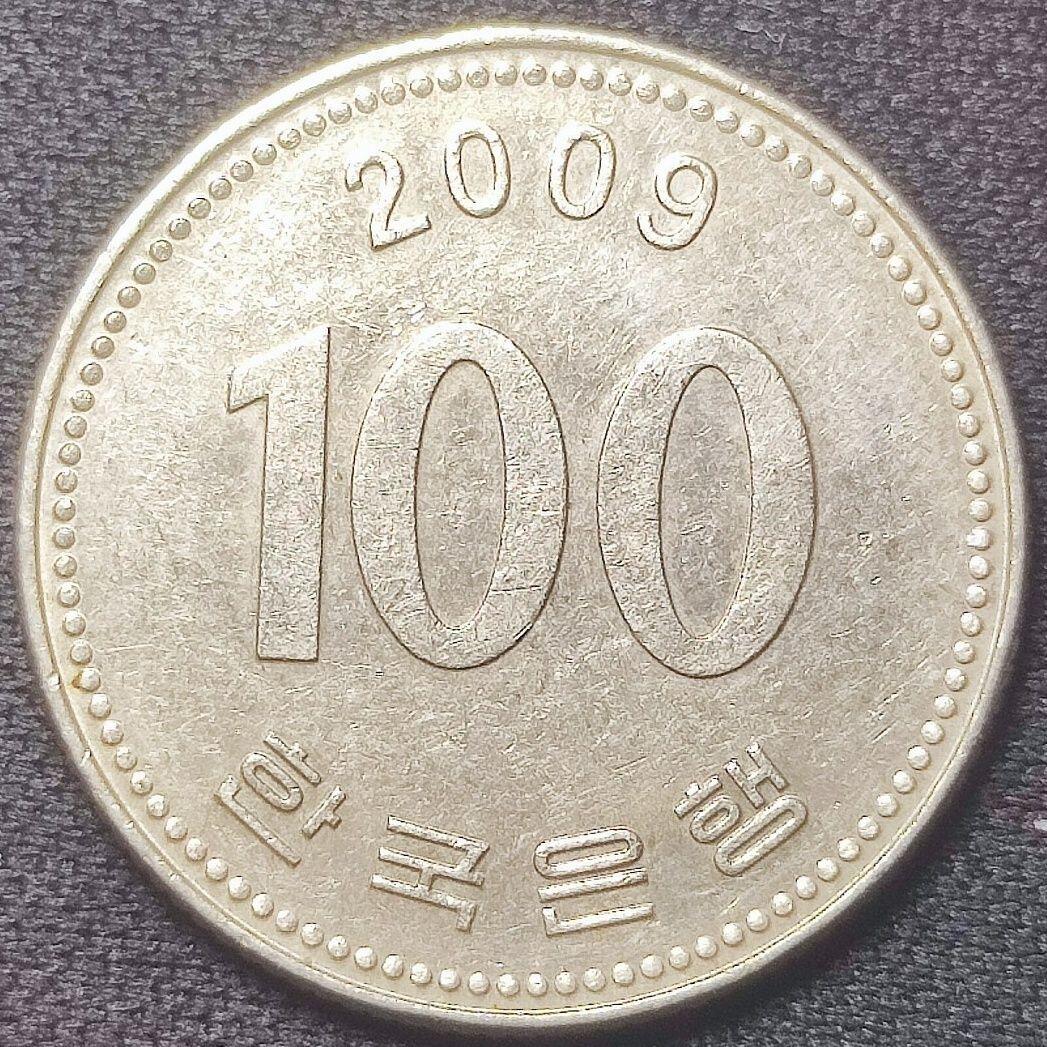 韩国10.50.100圆钱币一组3枚,保真外币 年份随机发货82907