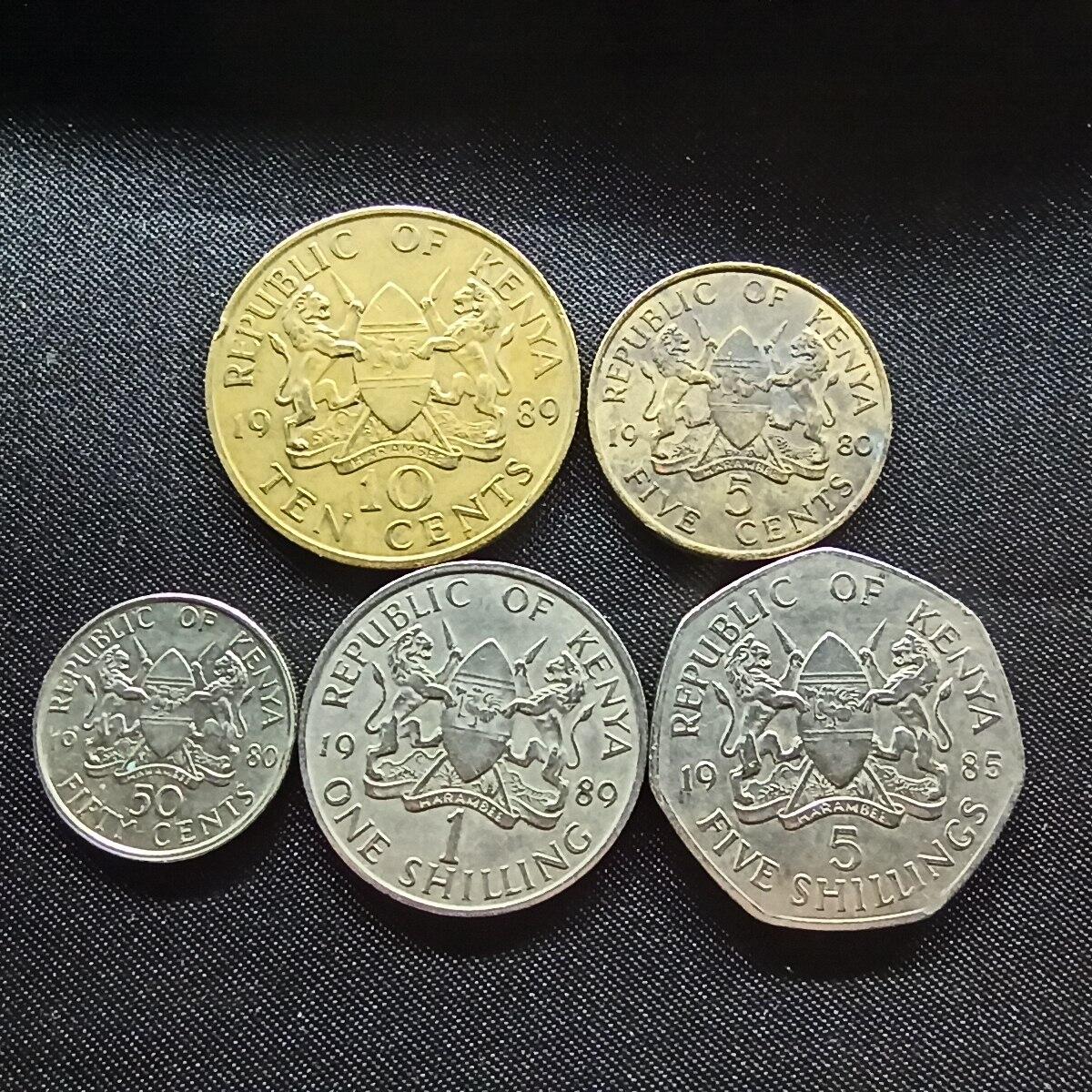 邮泉阁限时拍卖第十一场 各国硬币专场 肯尼亚5枚