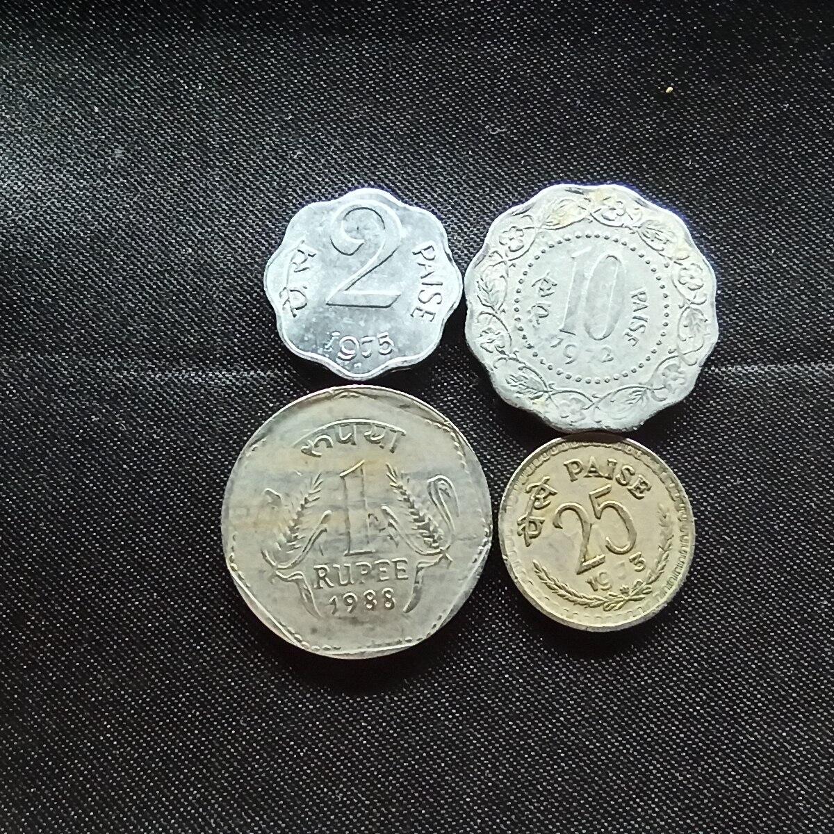 邮泉阁限时拍卖第十一场 各国硬币专场 印度4枚