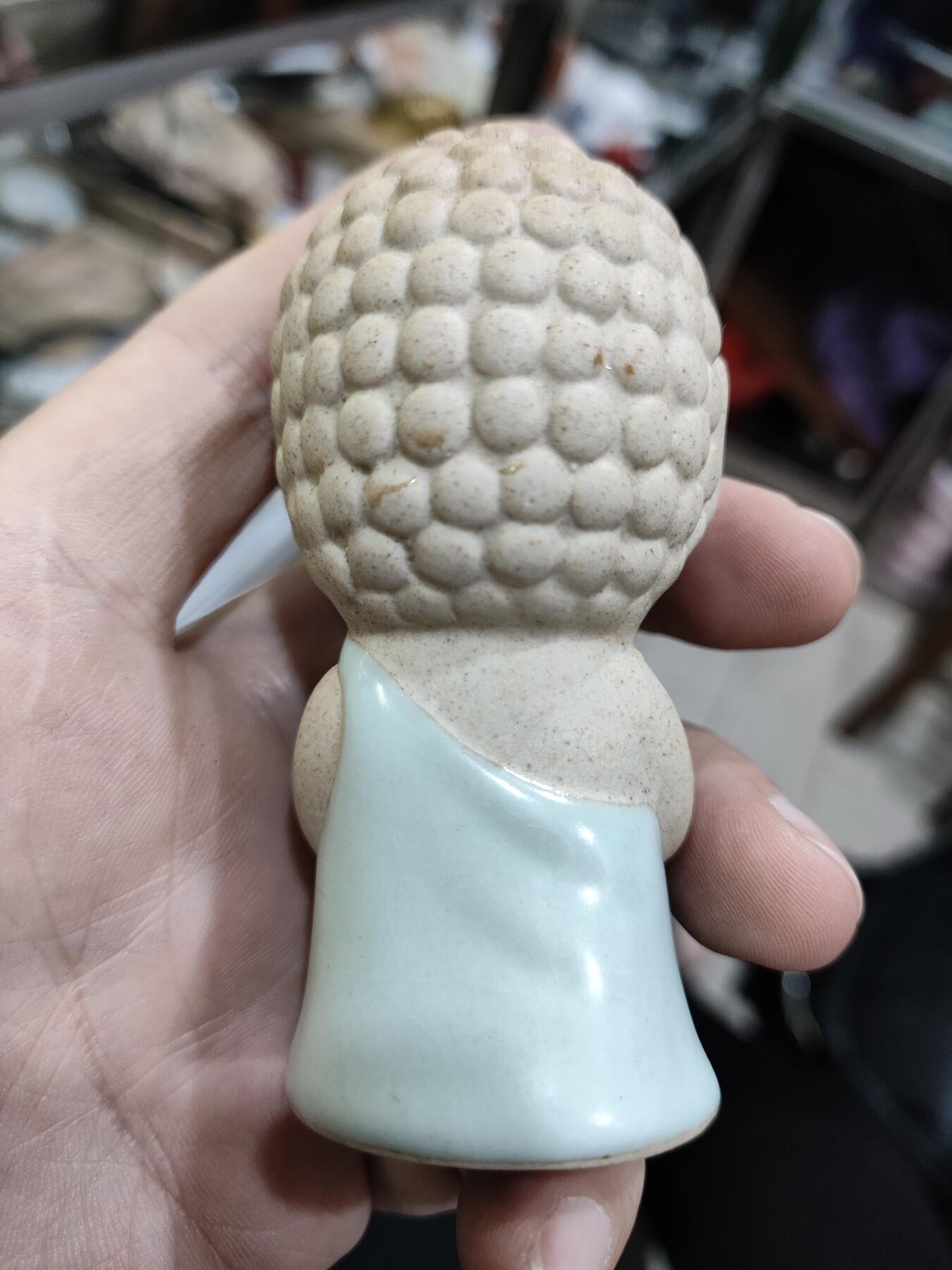 爱淘收藏，清货 汝窑瓷小立佛