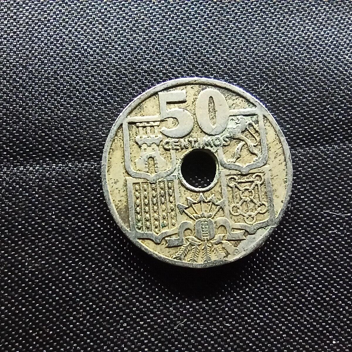 邮泉阁限时拍卖第十一场 各国硬币专场 西班牙1949年50分