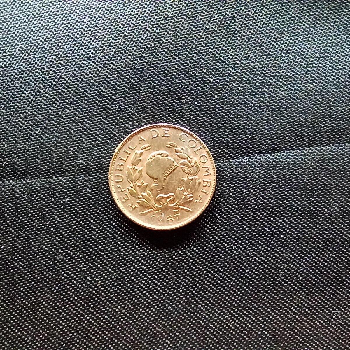 邮泉阁限时拍卖第十一场 各国硬币专场 哥伦比亚1967年1分