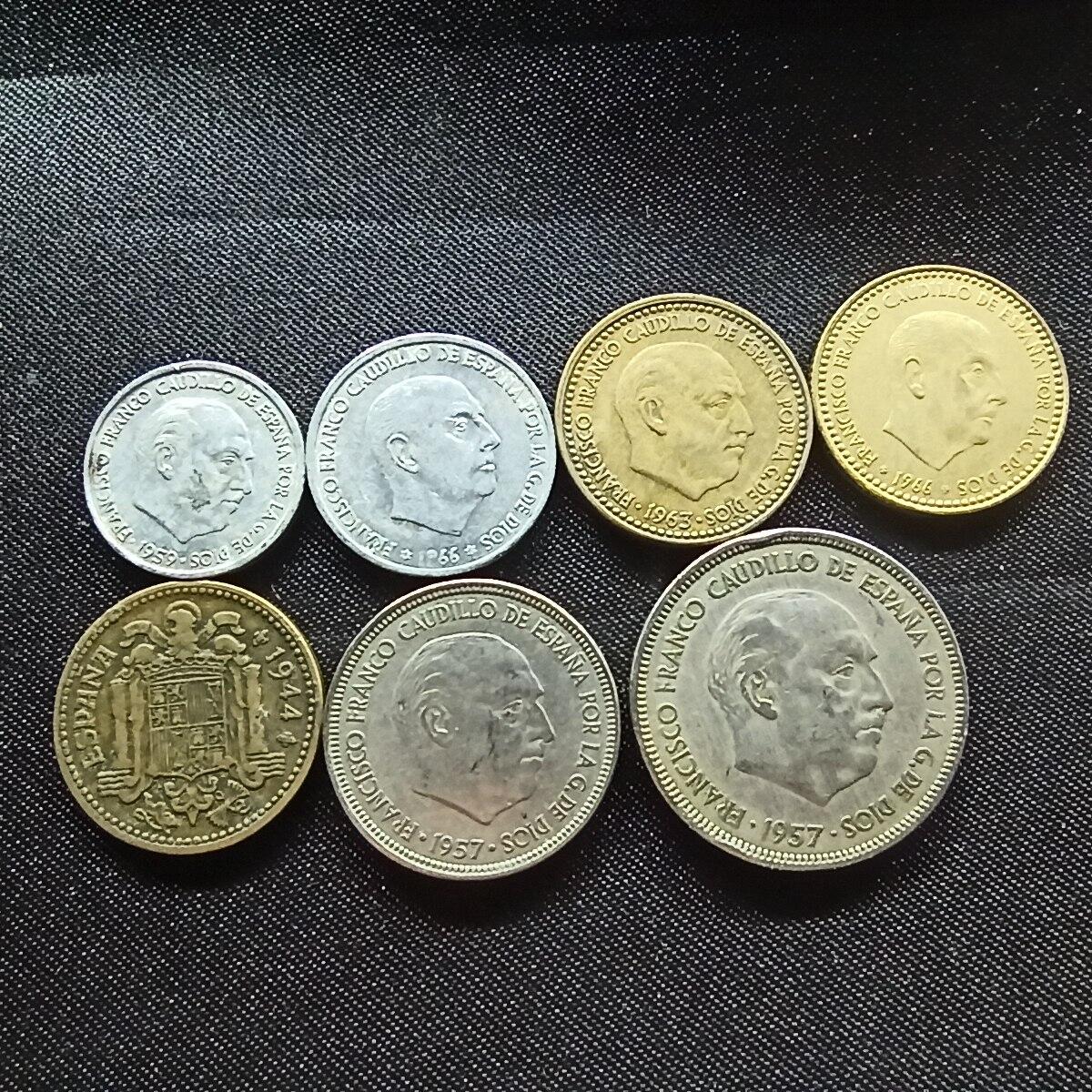 邮泉阁限时拍卖第十一场 各国硬币专场 西班牙佛朗哥7枚