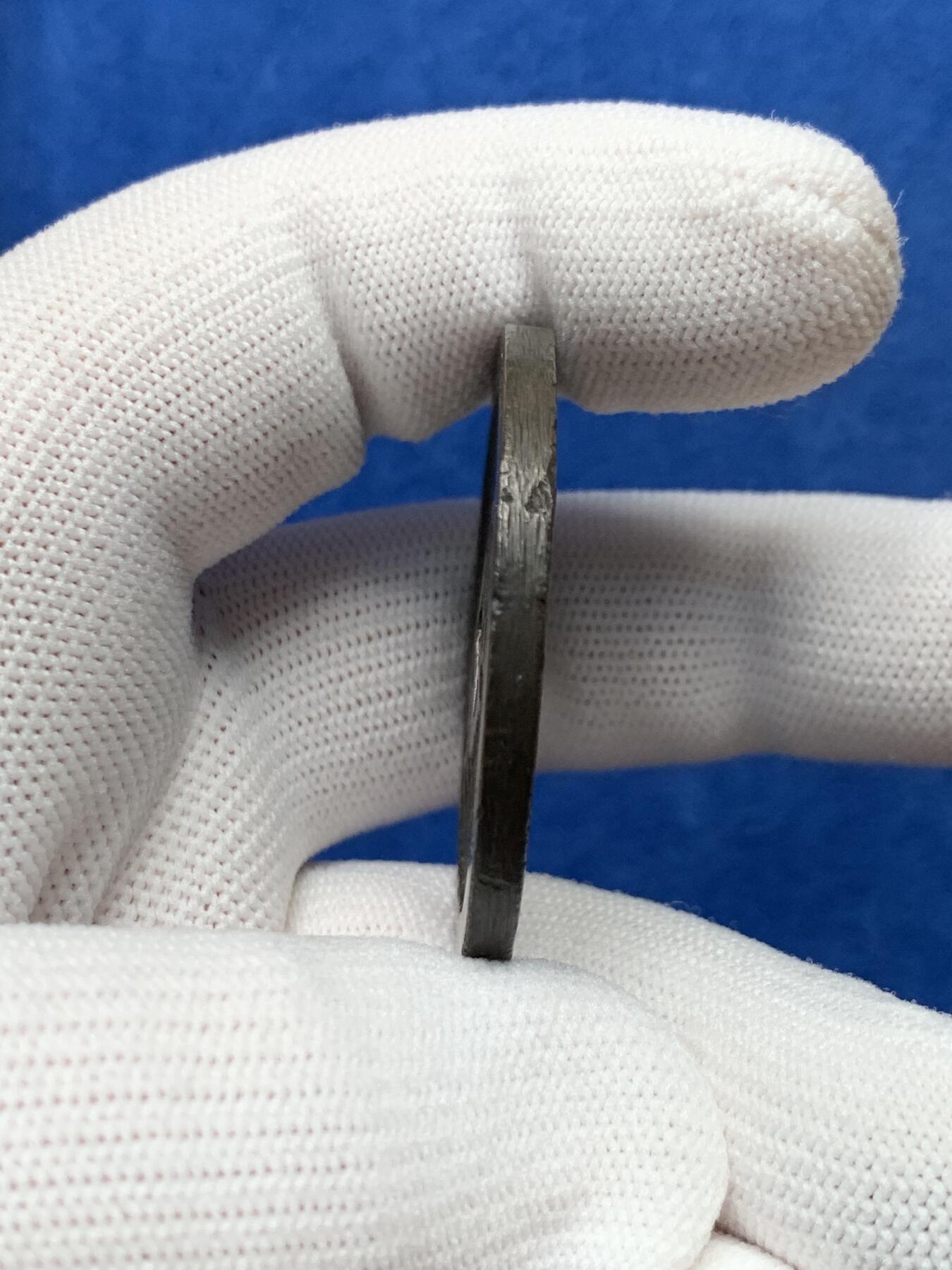 《竞宝斋》第280场- 周日，周一 ，周二3场连拍 （全场包邮） 琉球通宝背半朱大铜钱 厚实 42.4mm 31.5g 细节见图