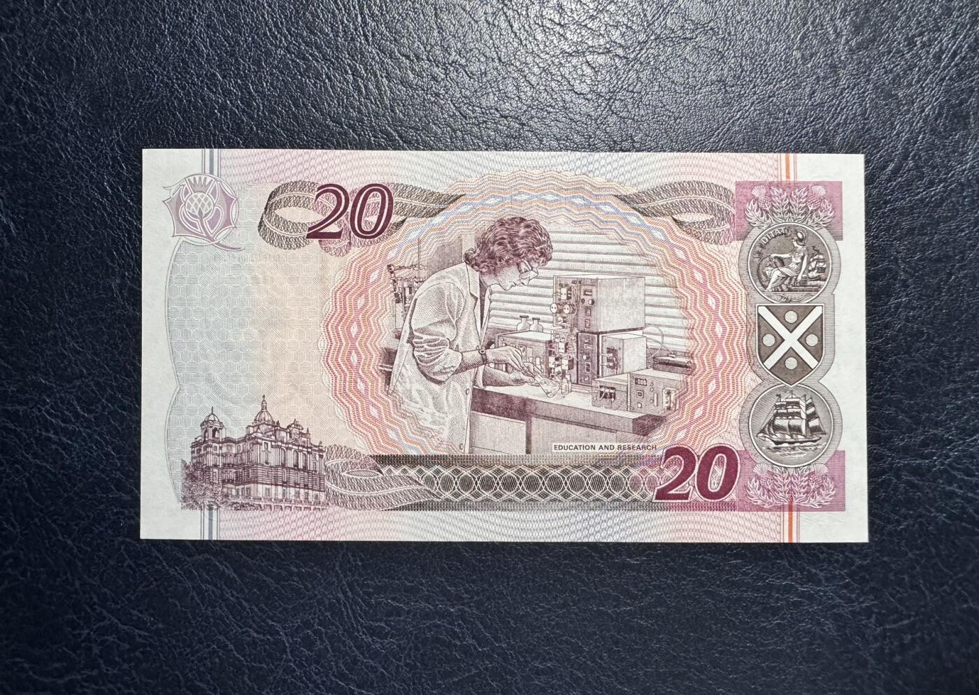 收藏联盟Quantum Auction 第354期拍卖  苏格兰银行2004年20镑纪念钞 品相全新UNC