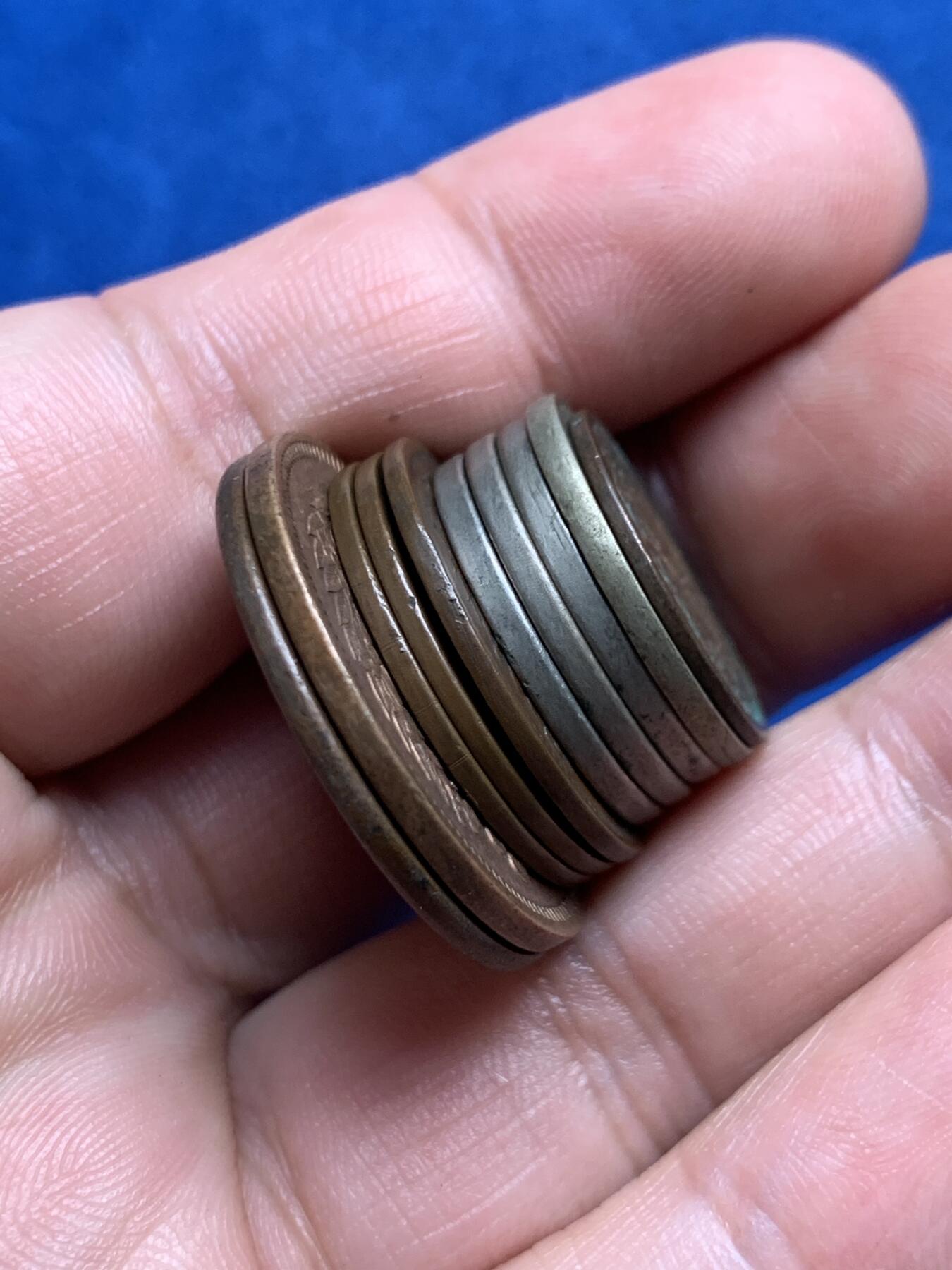 《竞宝斋》第280场- 周日，周一 ，周二3场连拍 （全场包邮） 10枚一组 大韩铜币 含5分，一钱，半钱，不多见大一钱铜币，五钱，二钱五分镍币，年份基本上都不一样，热门品种喜欢的不要错过了