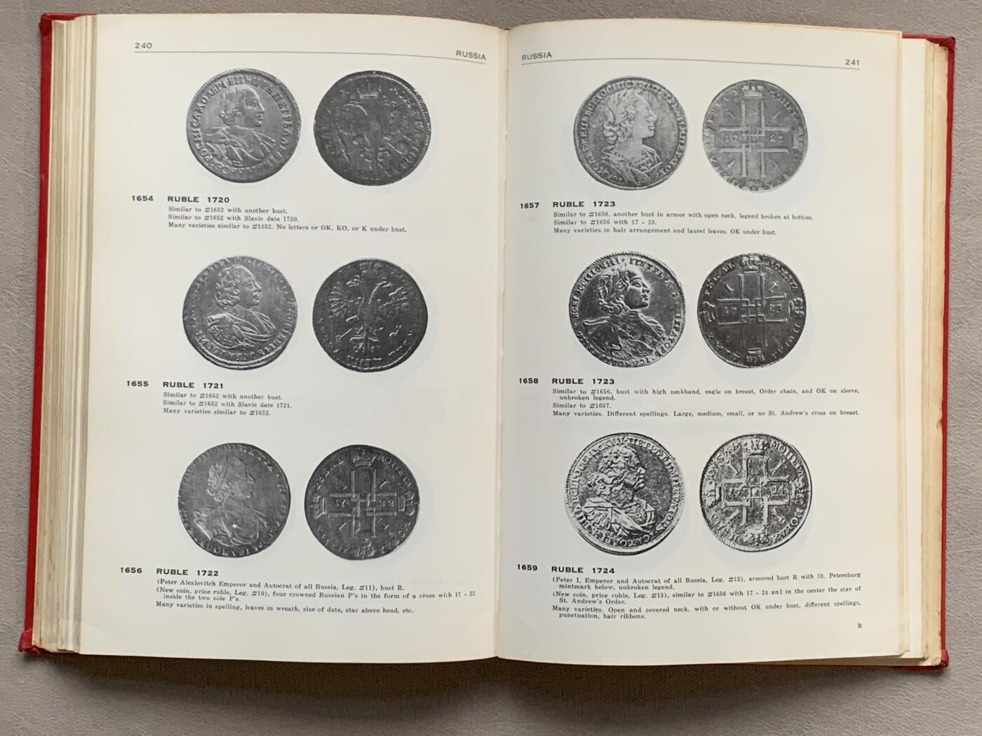 《竞宝斋》第280场- 周日，周一 ，周二3场连拍 （全场包邮） 稀少 绝版 精装版达文波特 1700-1800年 德国泰勒 目录本身也成为了藏品，评级盒上DAV对应的就是此目录，厚达410多页。泰勒必备