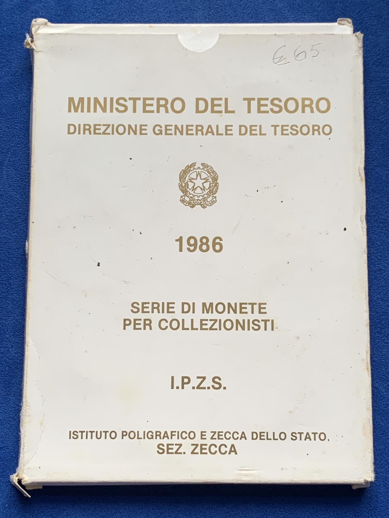 《竞宝斋》第280场- 周日，周一 ，周二3场连拍 （全场包邮） 意大利1986精制套币 纪念雕塑家多纳泰罗诞生600周年 代表作品《大卫》、《圣乔治像》、《加塔梅拉达骑马像》、《圣洛伦佐教堂讲坛》