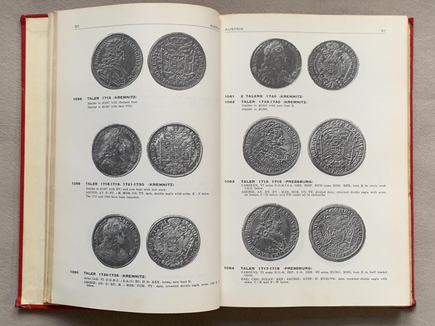 《竞宝斋》第280场- 周日，周一 ，周二3场连拍 （全场包邮） 稀少 绝版 精装版达文波特 1700-1800年 德国泰勒 目录本身也成为了藏品，评级盒上DAV对应的就是此目录，厚达410多页。泰勒必备