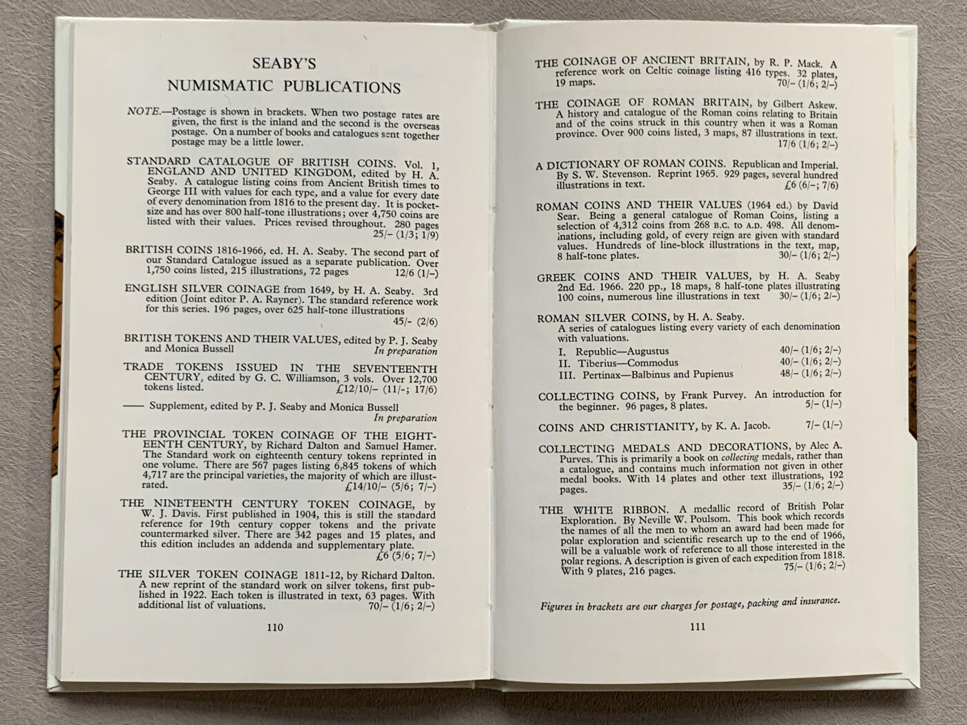 《竞宝斋》第280场- 周日，周一 ，周二3场连拍 （全场包邮） 英国铜币及其价值，SEABY出品，英国铜币权威目录，英系玩家不二之选
