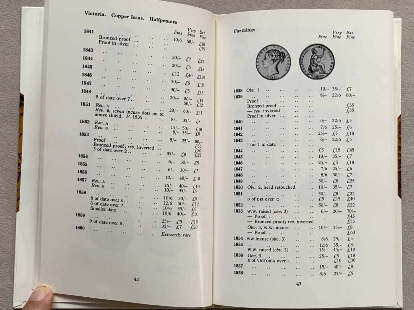 《竞宝斋》第280场- 周日，周一 ，周二3场连拍 （全场包邮） 英国铜币及其价值，SEABY出品，英国铜币权威目录，英系玩家不二之选