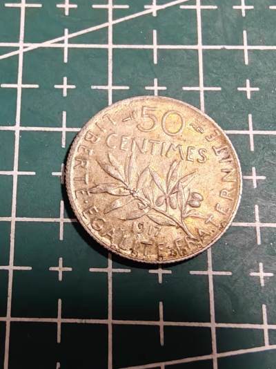 轻松集币无压力 - 法国1917年50分银币