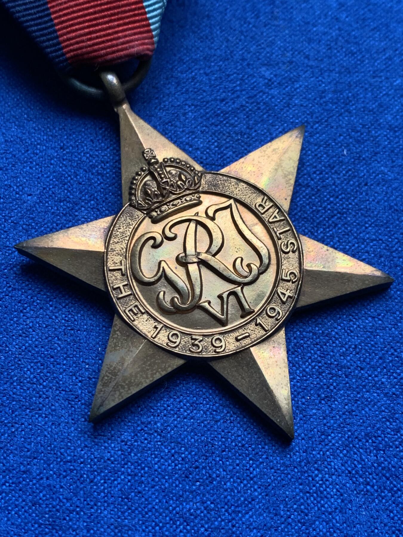 《竞宝斋》第280场- 周日，周一 ，周二3场连拍 （全场包邮） 英国1939-1945之星奖章