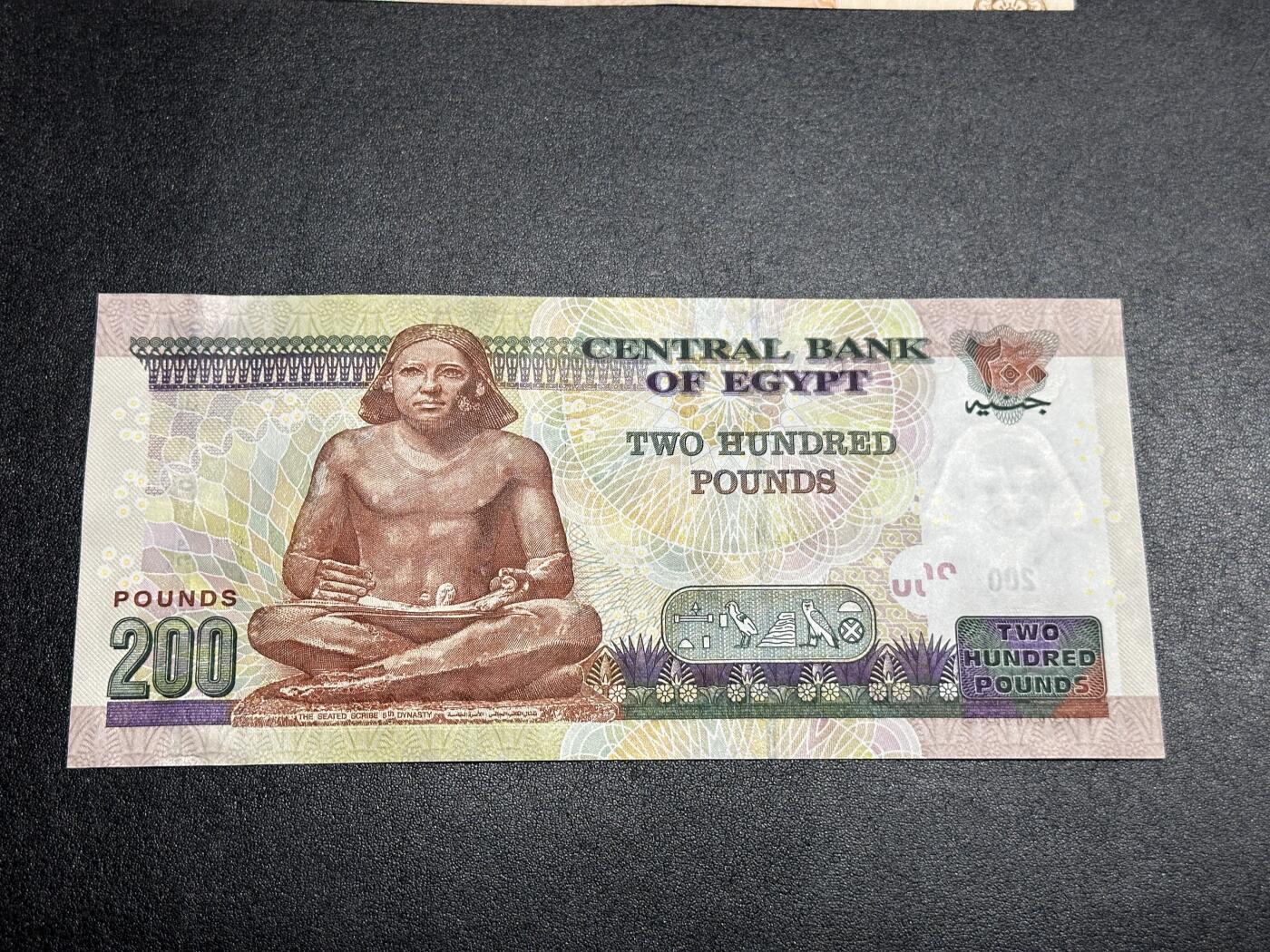 《外钞收藏家》第三百八十期（连拍第二场） 2007年埃及200镑 全新UNC 首版 大票幅 