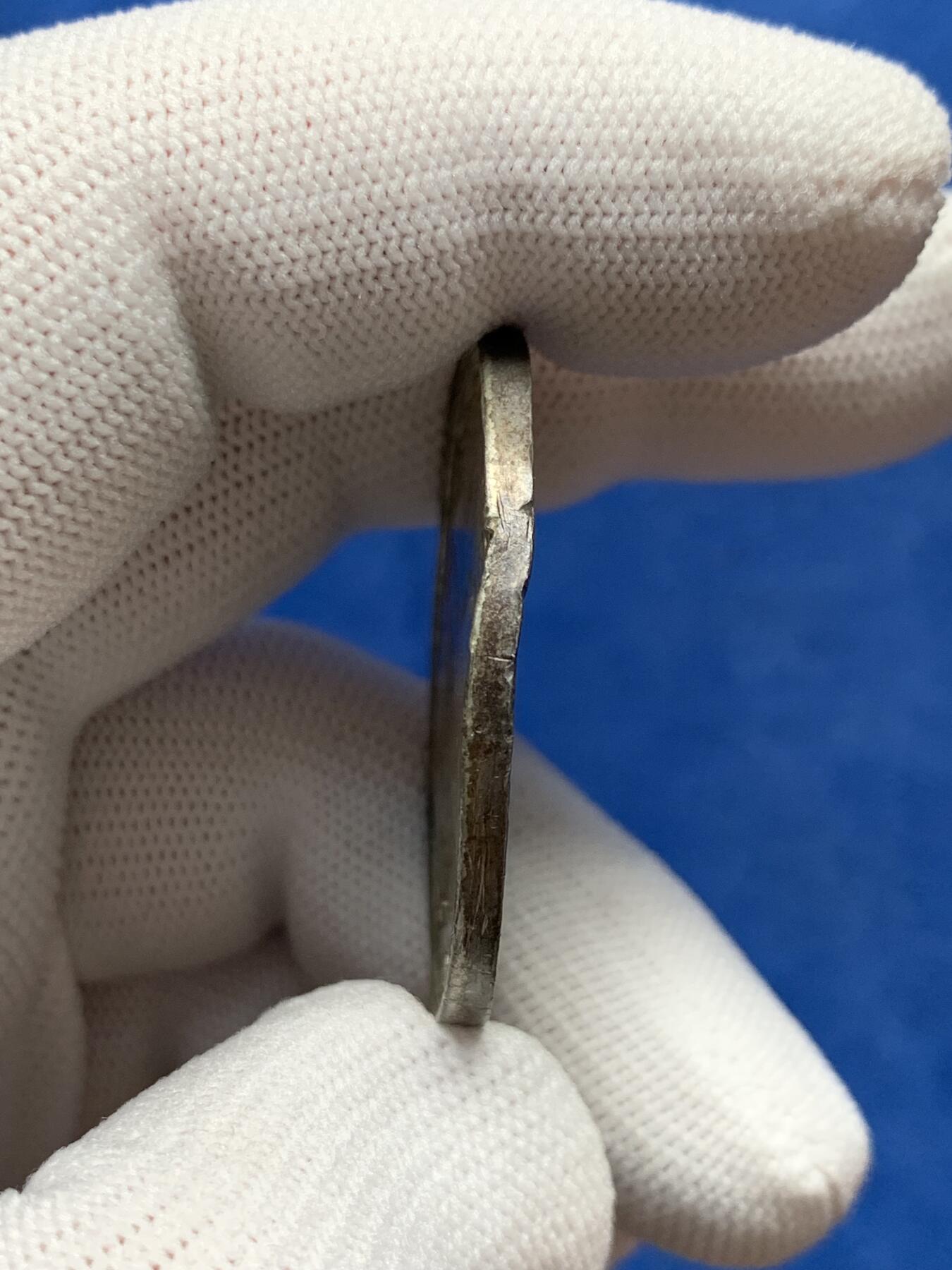 《竞宝斋》第280场- 周日，周一 ，周二3场连拍 （全场包邮） 1935年乔治登基25周年纪念章 WM金属材质 19.5g 38.4mm 细节见图