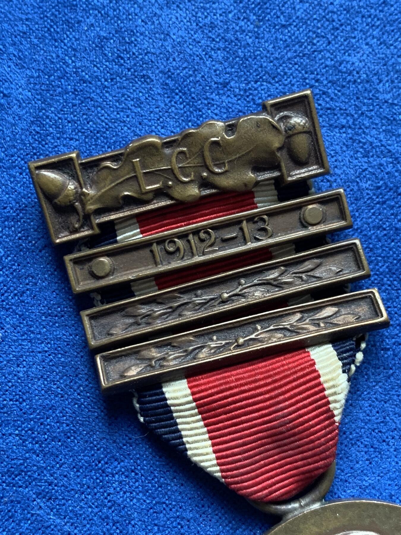 《竞宝斋》第280场- 周日，周一 ，周二3场连拍 （全场包邮） 1912年英国乔治伦敦工业委员会守业与工业奖章