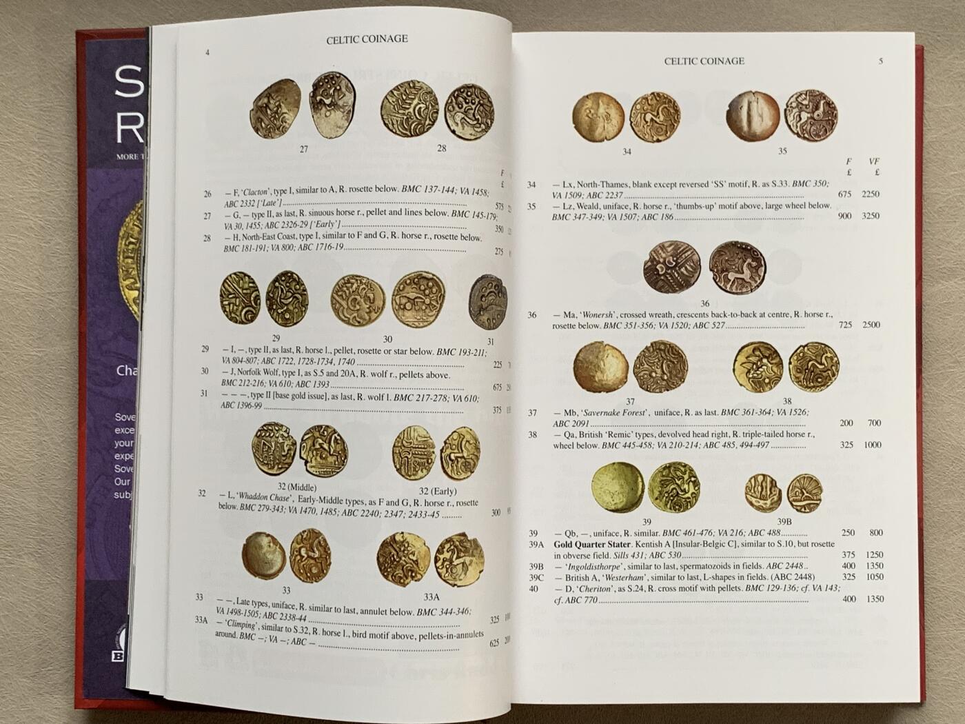 《竞宝斋》第280场- 周日，周一 ，周二3场连拍 （全场包邮） 斯宾克英国钱币标准目录2024版英系收藏必备目录 PCGS与NGC编号来源之- 精装版 厚达605页 重达1公斤