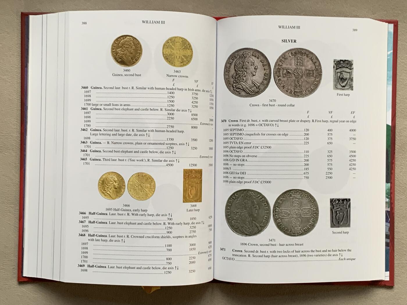 《竞宝斋》第280场- 周日，周一 ，周二3场连拍 （全场包邮） 斯宾克英国钱币标准目录2024版英系收藏必备目录 PCGS与NGC编号来源之- 精装版 厚达605页 重达1公斤