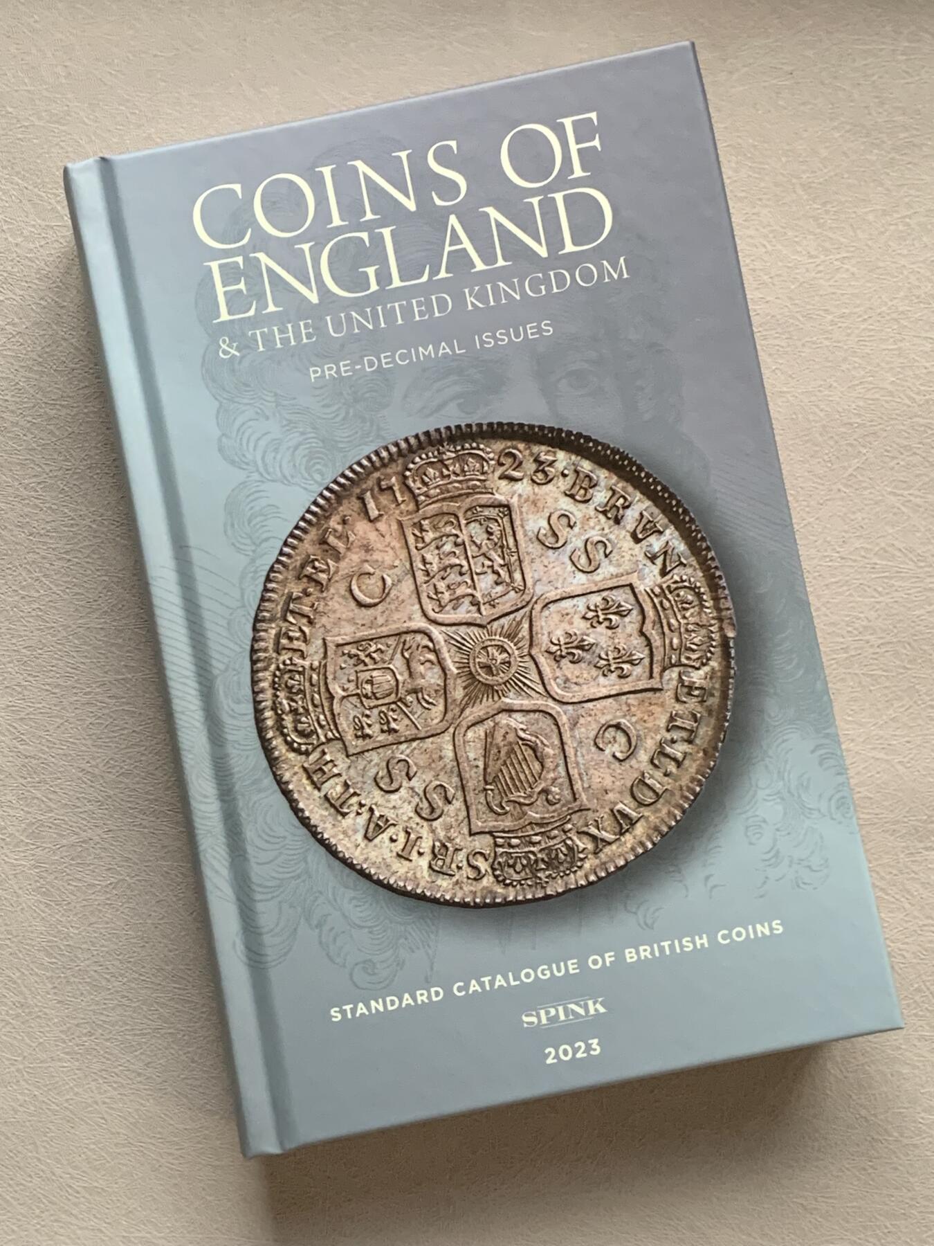 《竞宝斋》第280场- 周日，周一 ，周二3场连拍 （全场包邮） 2023版斯宾克英国钱币标准目录，评级公司的目录编号来源之一，收录从公元前150年-1971年间的英国钱币