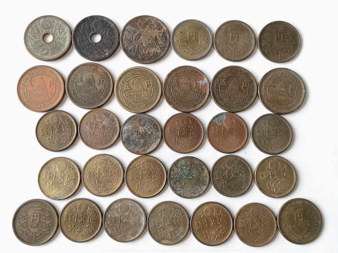 第一海外回流一元起拍收藏 散币专场 第97期 日本铜币 有重复 净重100克