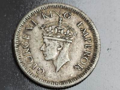 燕姐换藏第82拍 英属印度1942年四分之一卢比银币