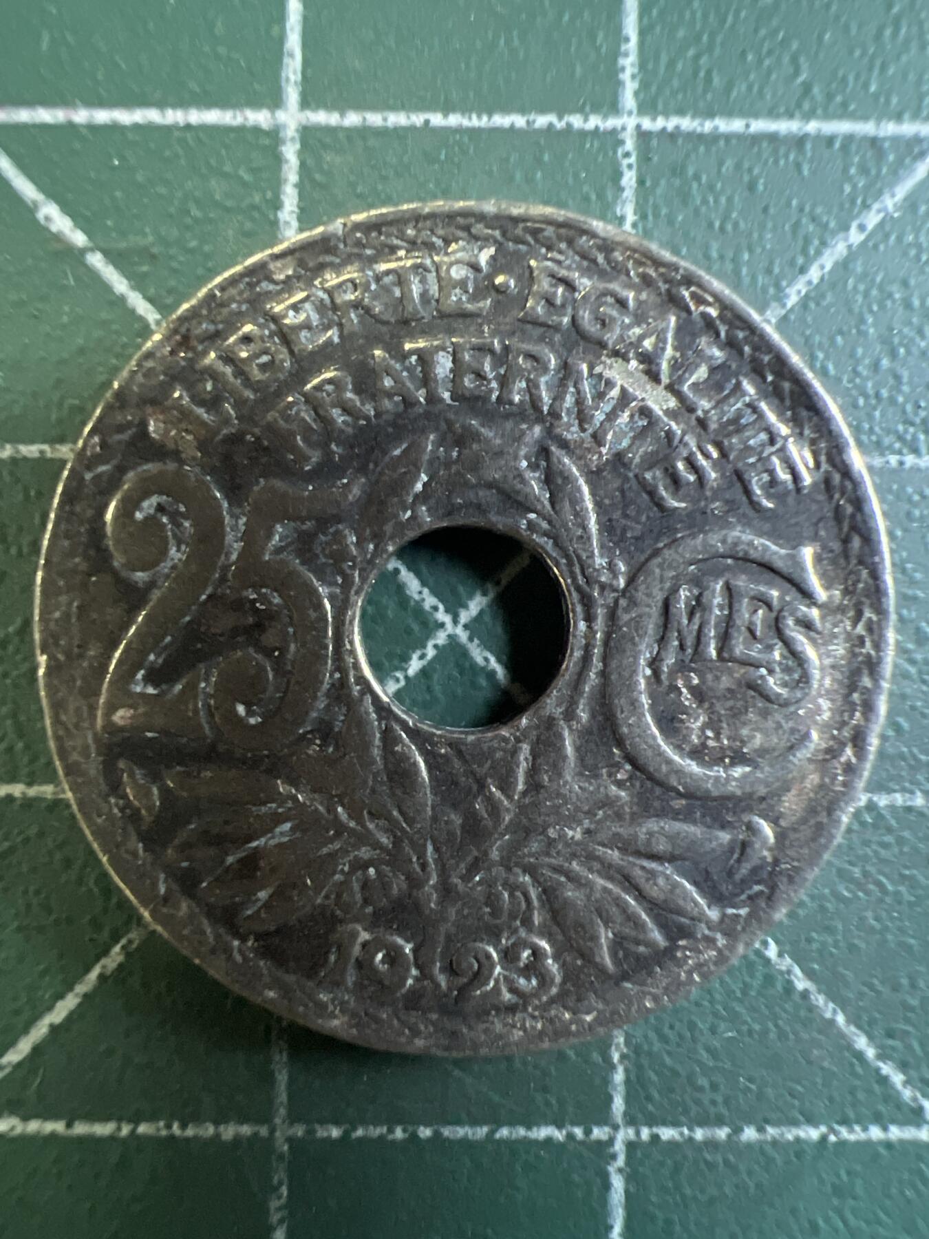 第632期 硬币专场 （无押金，捡漏，全场50包邮，偏远地区除外，接收代拍业务，本店十天发一次货） 法国25分