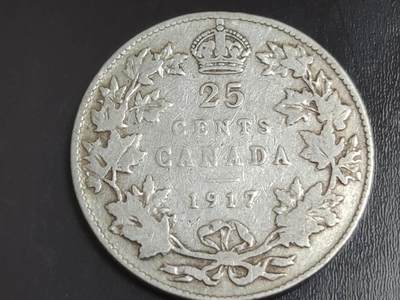 燕姐换藏第82拍 加拿大1917年25分银币