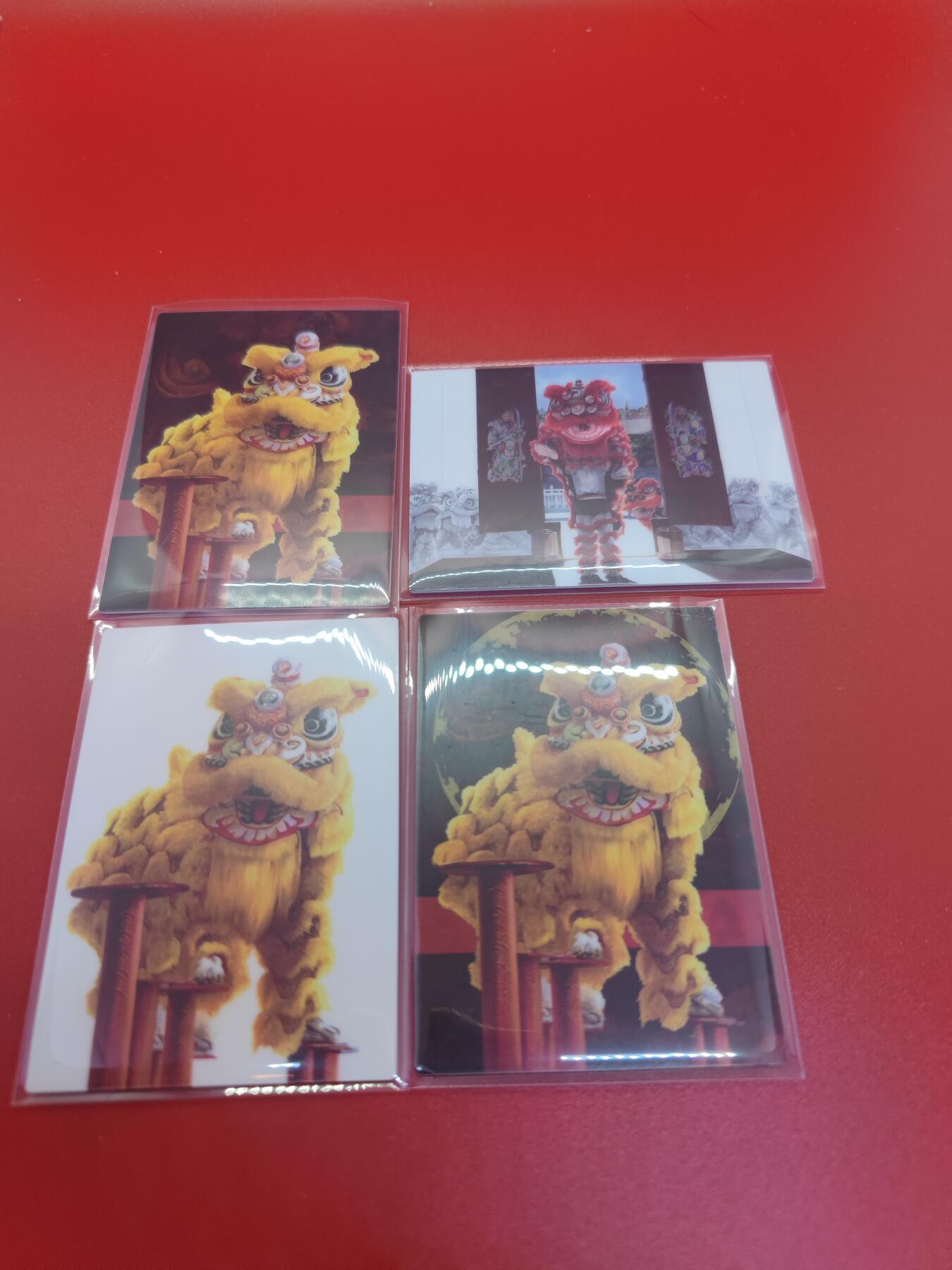 妖精的尾巴卡牌拍卖第十九期(收拍品) 香山文创醒狮典藏版镜面光感特卡一套（4张）