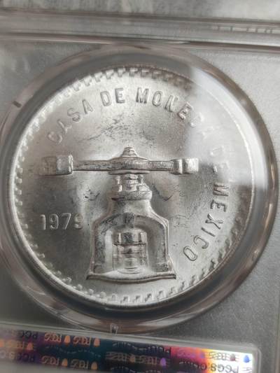 燕姐换藏第82拍 墨西哥1979年天平铸币机一盎司银币