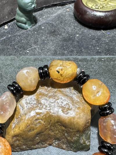 放一条福利！精美天然阿拉善戈壁糖心玛瑙原石手串一条 放一条福利！精美天然阿拉善戈壁糖心玛瑙原石手串一条