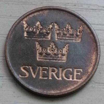 招财猫的储钱罐硬币拍卖第11场 - 瑞典1972年5欧尔铜币
