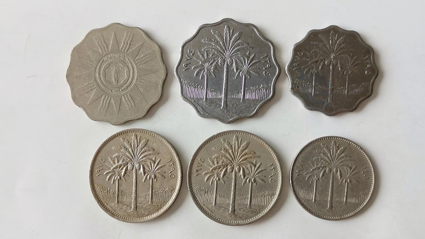 第一海外回流一元起拍收藏 散币专场 第97期 伊拉克硬币 6枚