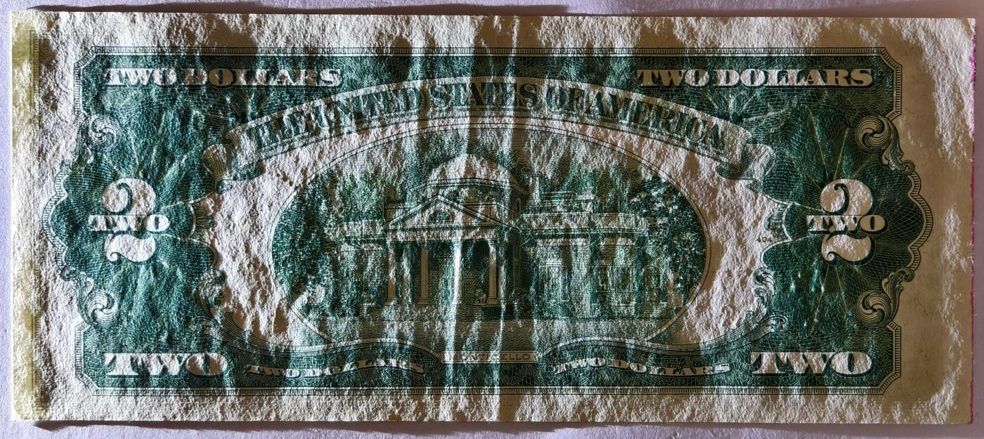 紫瑗钱币——第381期拍卖——纸币场 美国 1953年 C序列 托马斯·杰斐逊 2美元 红印 D政府券 AU