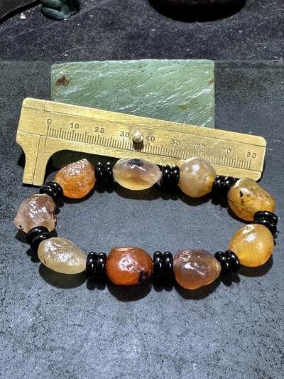 放一条福利！精美天然阿拉善戈壁糖心玛瑙原石手串一条 放一条福利！精美天然阿拉善戈壁糖心玛瑙原石手串一条