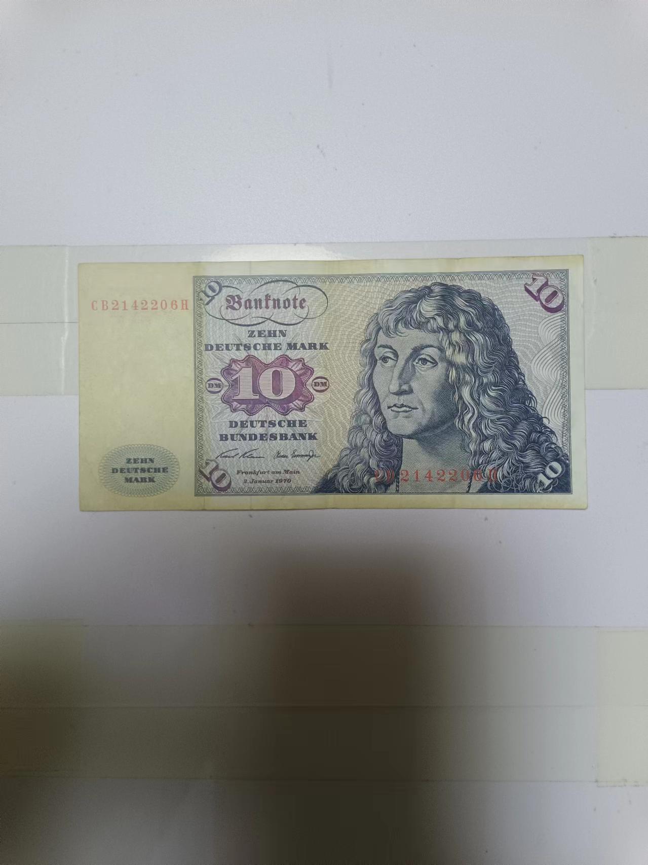 【20240623】非全新纸币第145场 西德1970年10马克