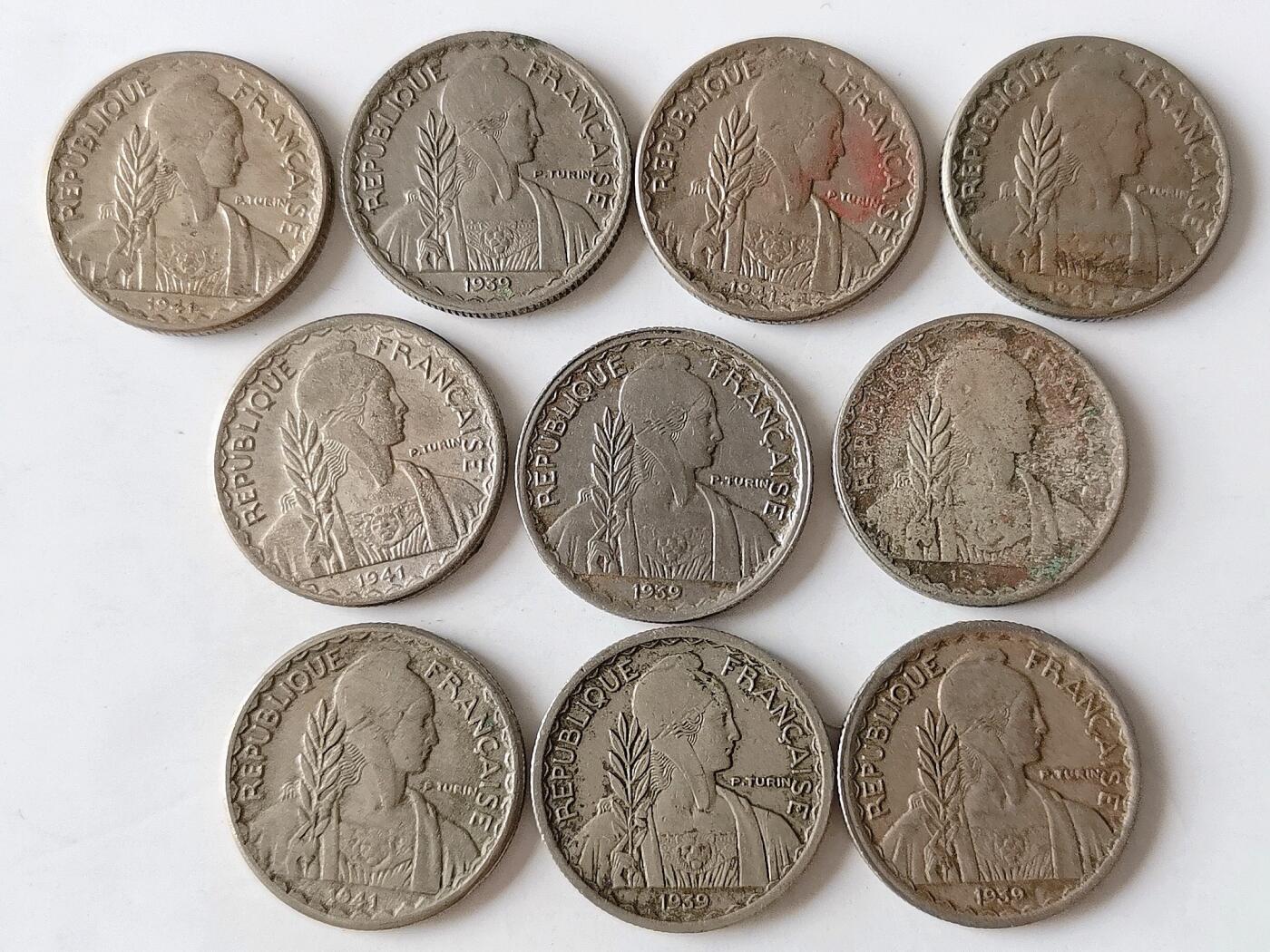 第一海外回流一元起拍收藏 散币专场 第97期 法属印度支那10分镍币