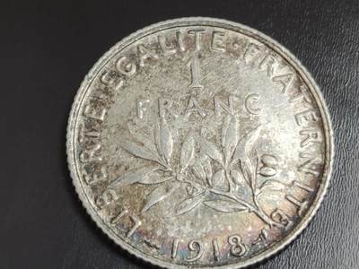 燕姐换藏第82拍 法国1918年1法郎银币