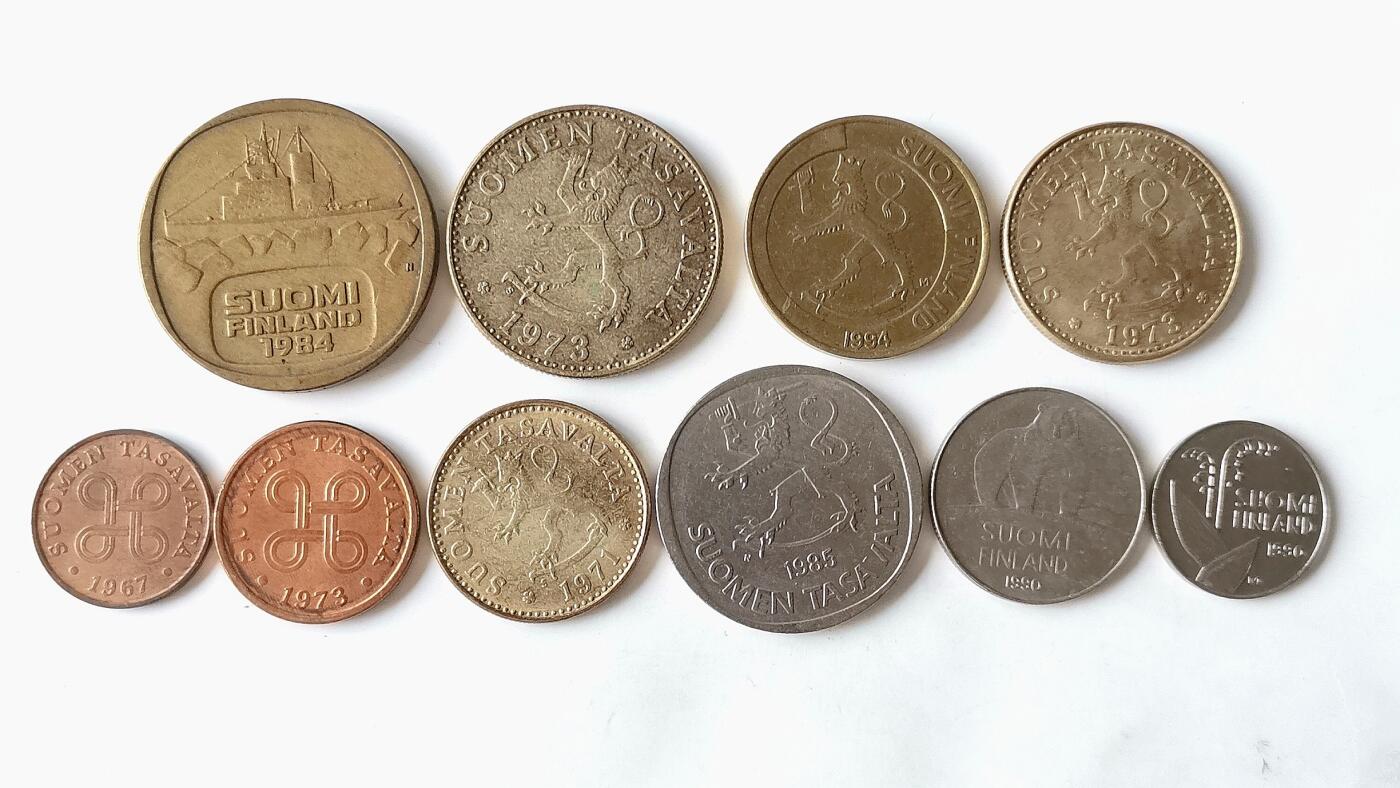 第一海外回流一元起拍收藏 散币专场 第97期 芬兰硬币 10枚