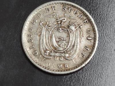 燕姐换藏第82拍 厄瓜多尔1905年5分银币