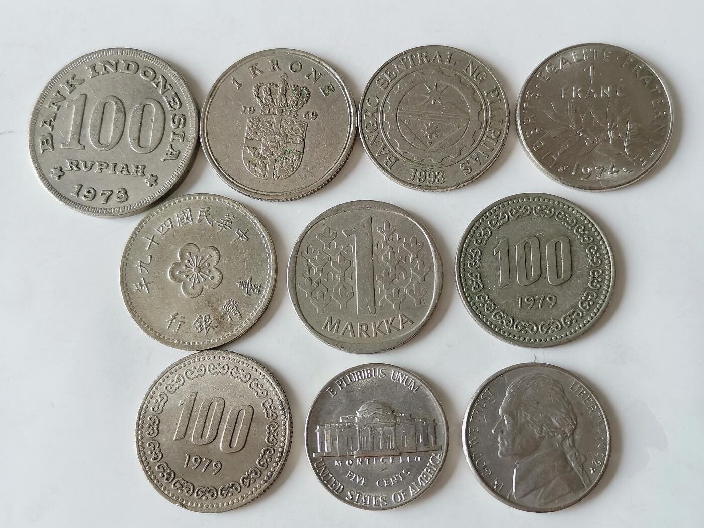 第一海外回流一元起拍收藏 散币专场 第97期 散币一组 10枚