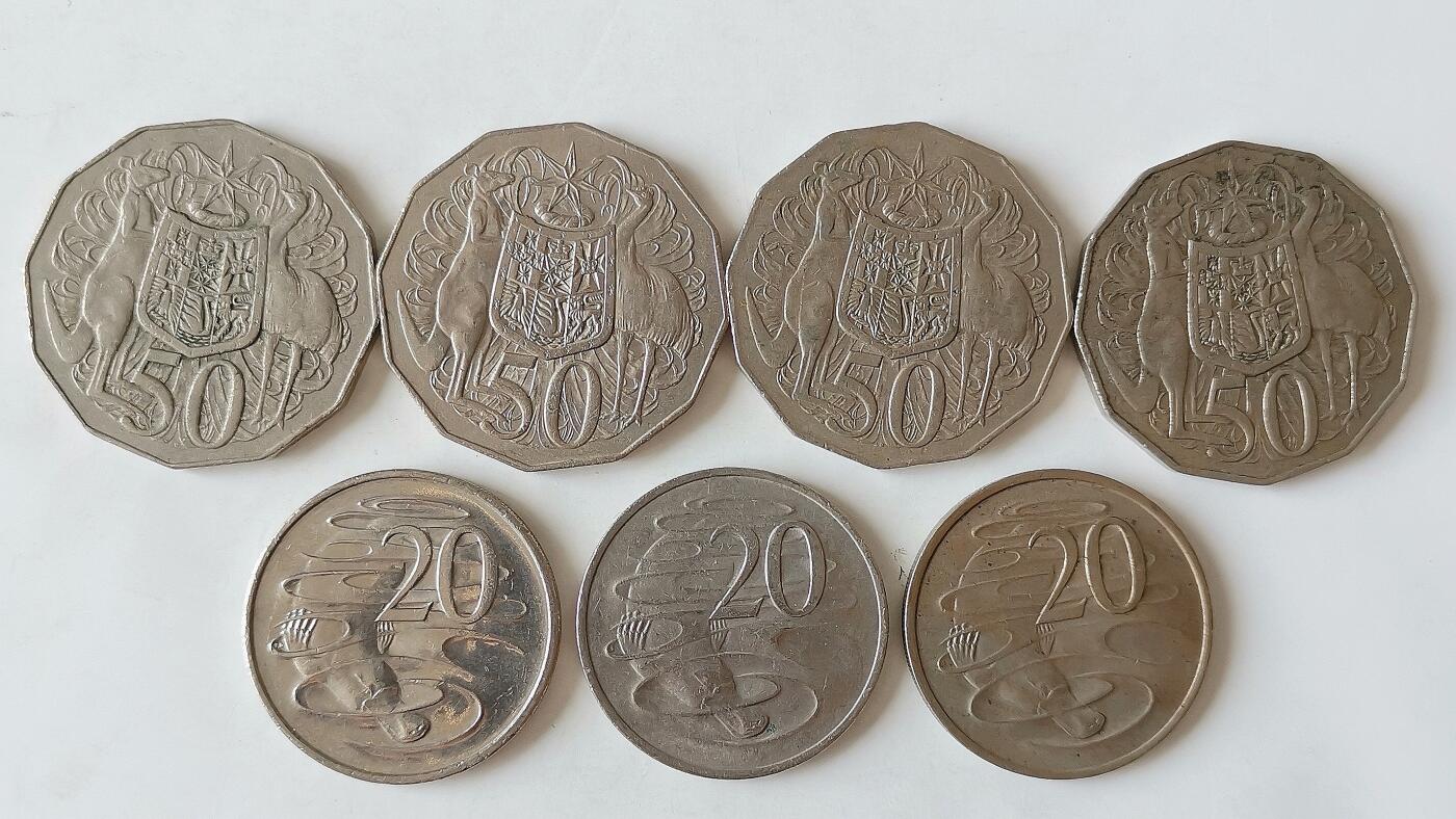 第一海外回流一元起拍收藏 散币专场 第97期 澳大利亚20分.50分