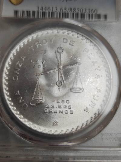 燕姐换藏第82拍 墨西哥1979年天平铸币机一盎司银币