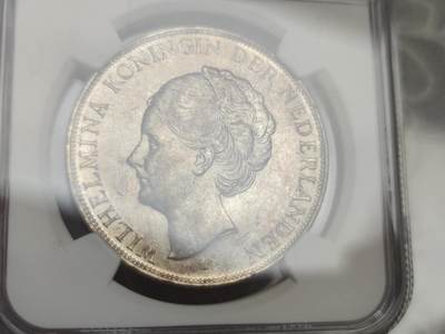 燕姐换藏第82拍 荷兰1937年2.5盾银币