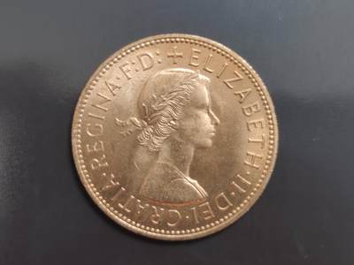 燕姐换藏第82拍 英国1967年一便士原光铜币