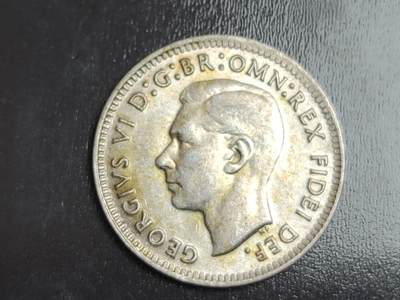 燕姐换藏第82拍 澳大利亚1950年三便士银币