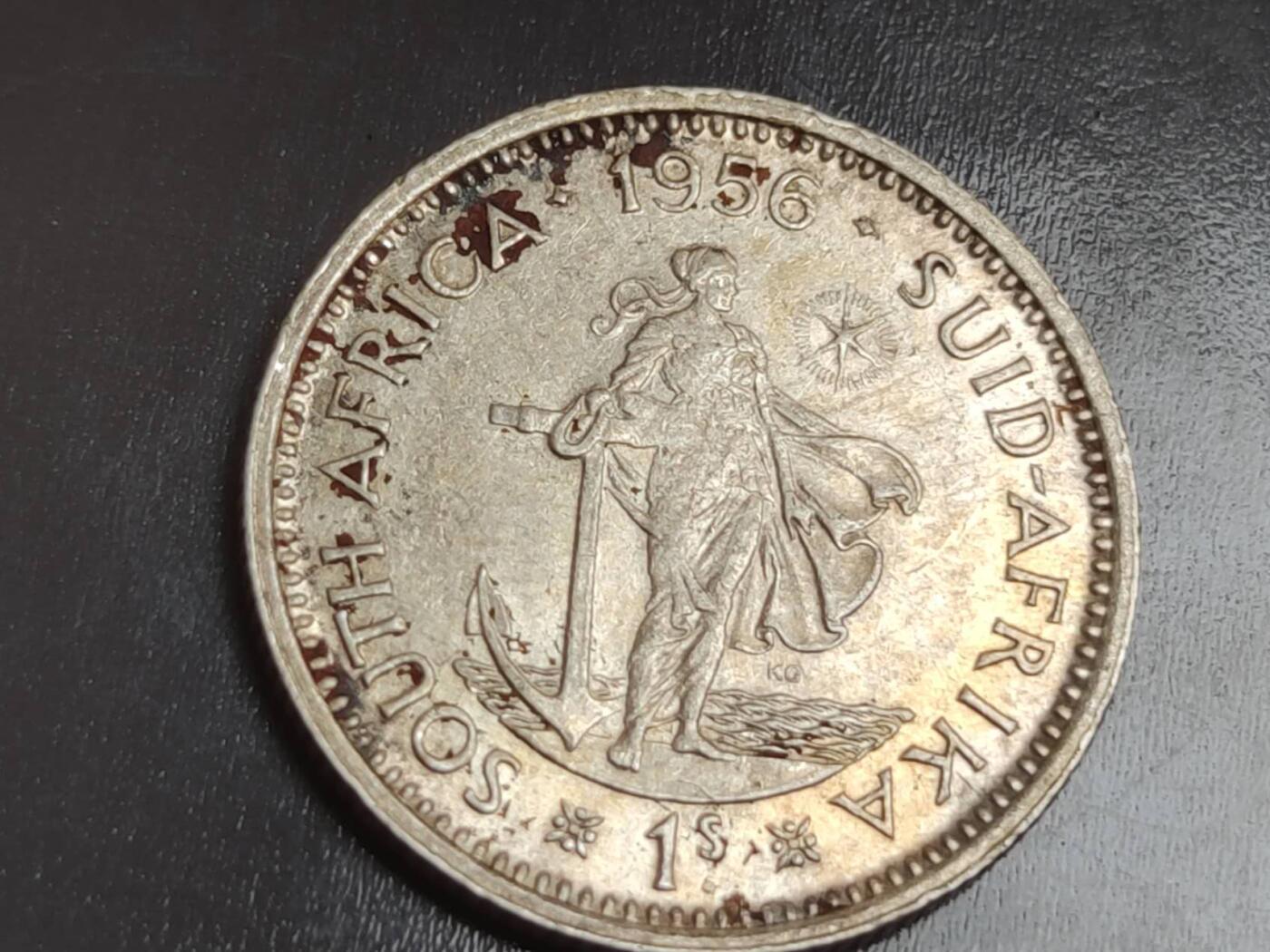 燕姐换藏第82拍 英属南非1956年1先令银币