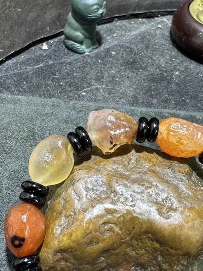 放一条福利！精美天然阿拉善戈壁糖心玛瑙原石手串一条 放一条福利！精美天然阿拉善戈壁糖心玛瑙原石手串一条