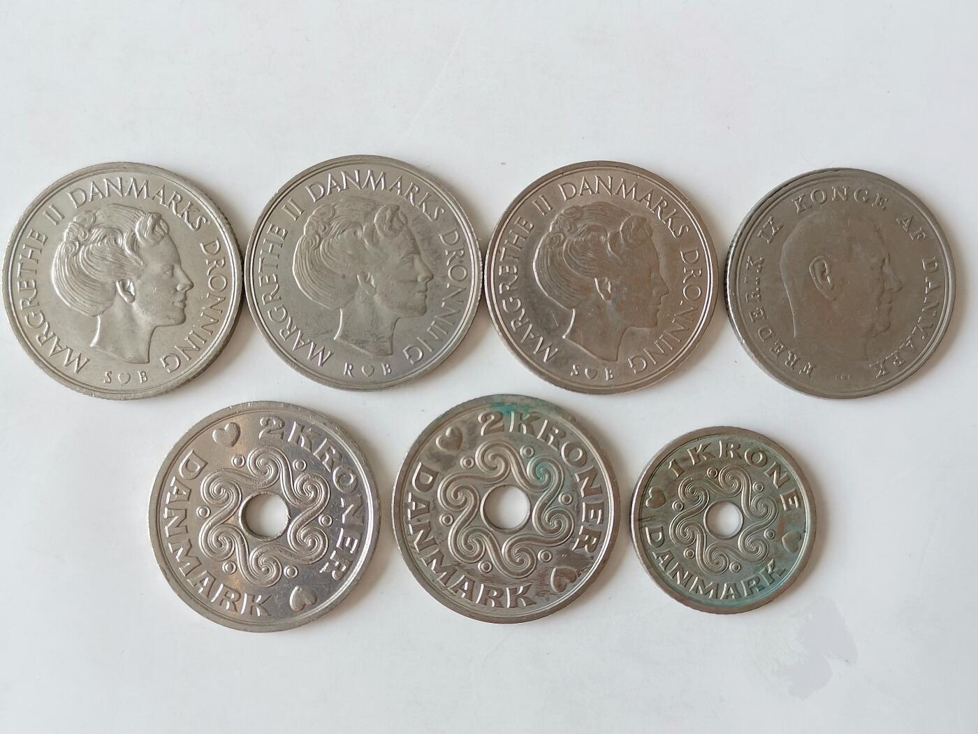 第一海外回流一元起拍收藏 散币专场 第97期 丹麦克朗币7枚