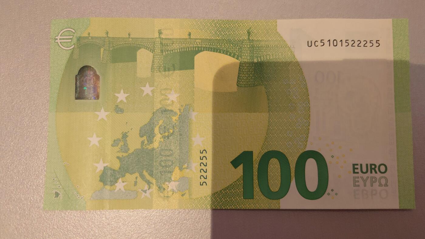 【六点40刚有新增30项】精选微拍第114期暨2024年第25期  新品到货 【一口价已售出】2019年欧盟100 三签 全新绝品无47尾号2255